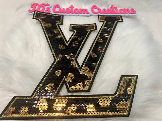 Sequin Black Gold LV