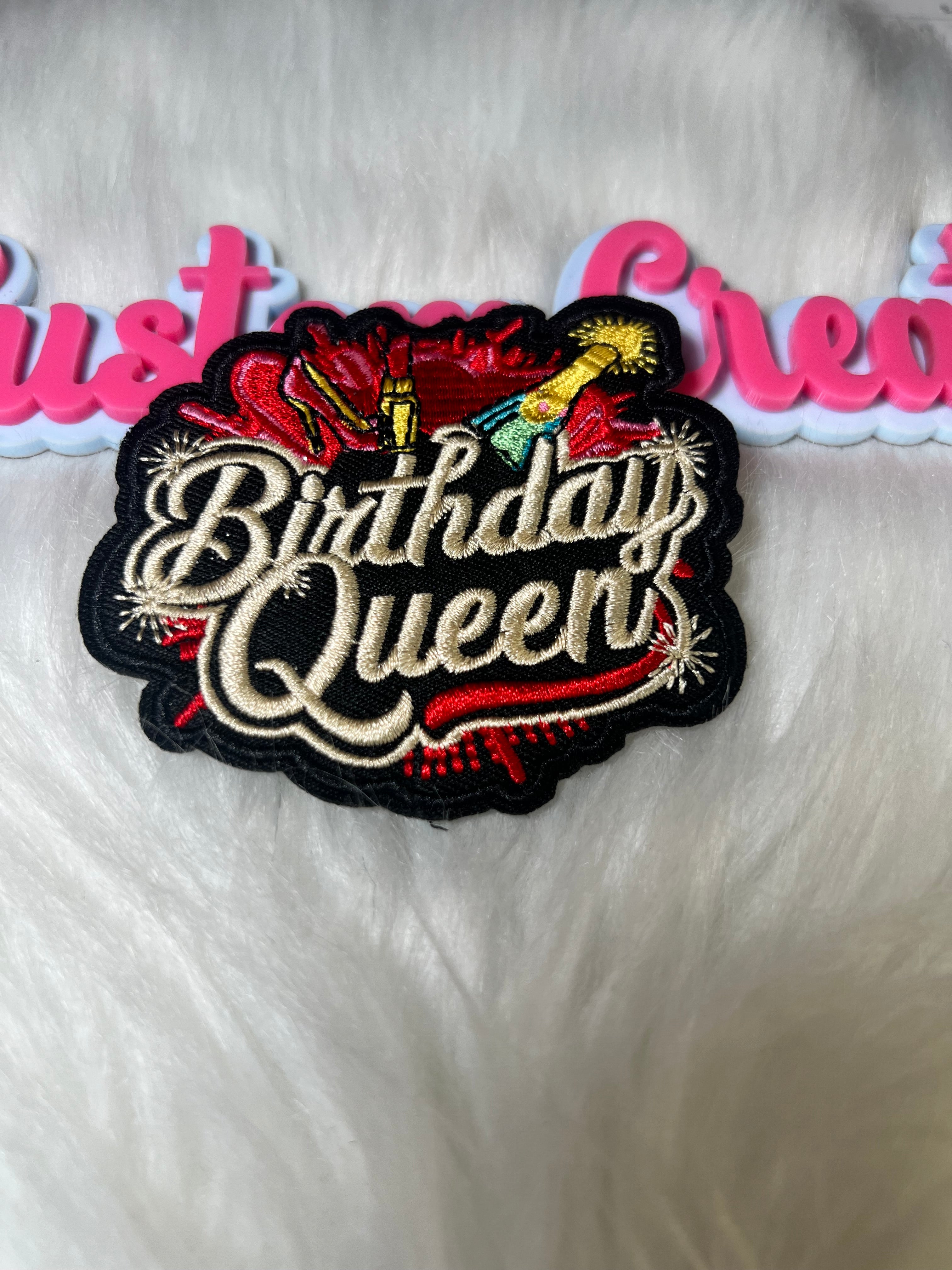 👑 Birthday Queen Patch – DT’s Custom Creations