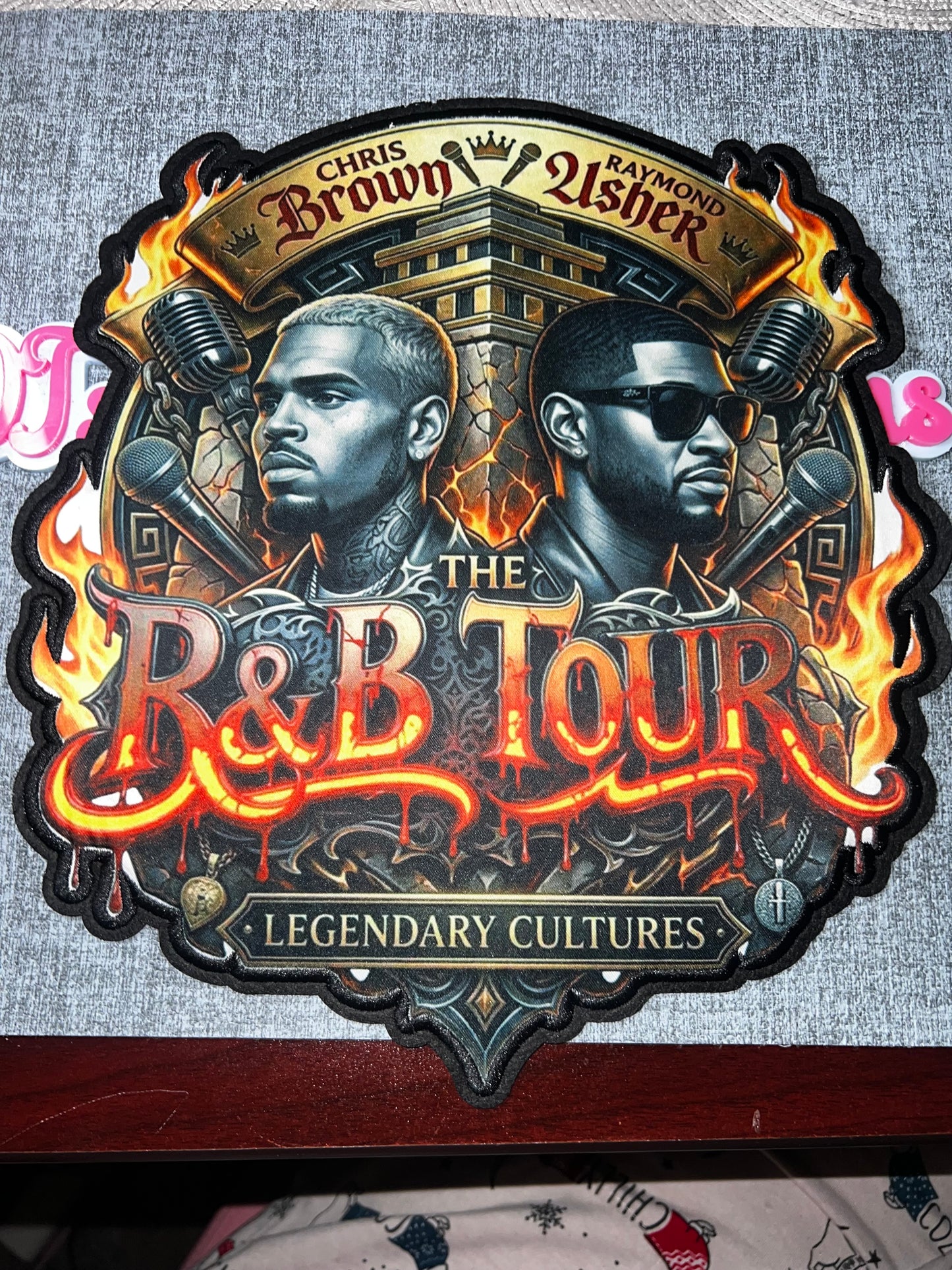 Legendary Music R&B Tour Patch – Graphic Embroidered Appliqué
