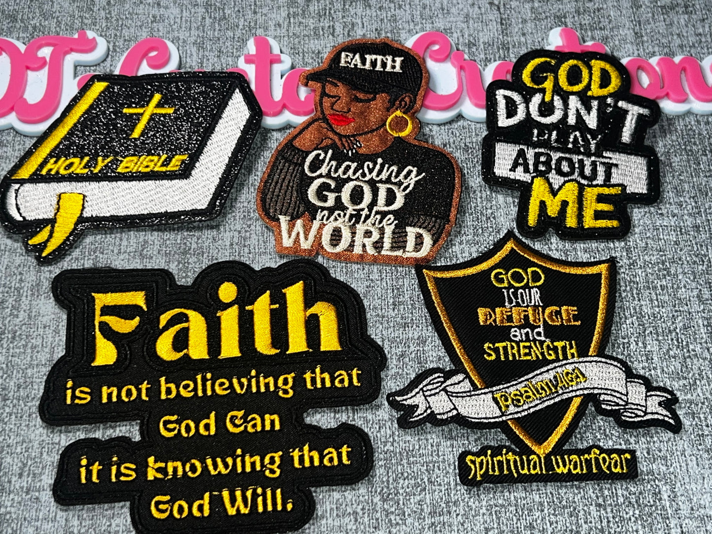 Faith Patch Bundle – Gold Collection