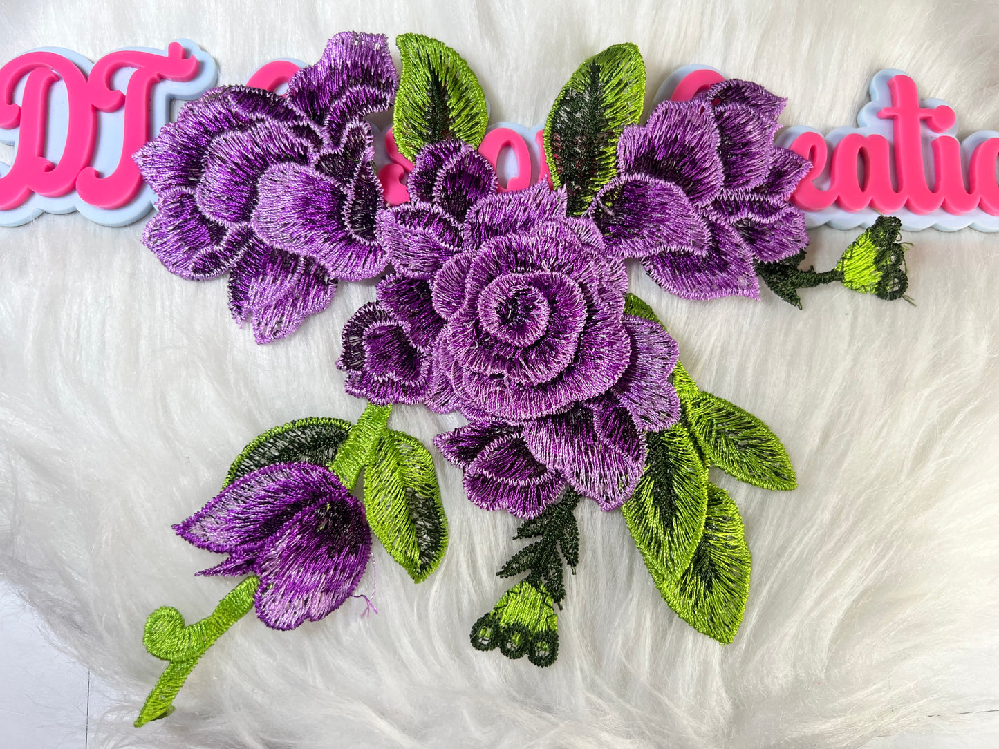 💜 Purple Rose Cluster Patch