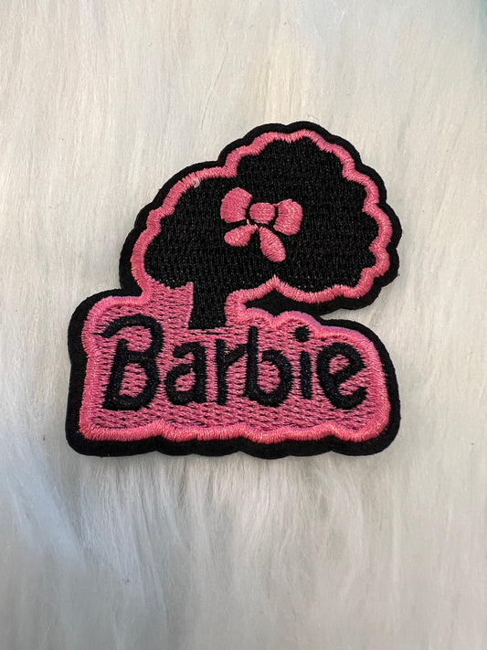 Black Pink Afro ponytail Barbie