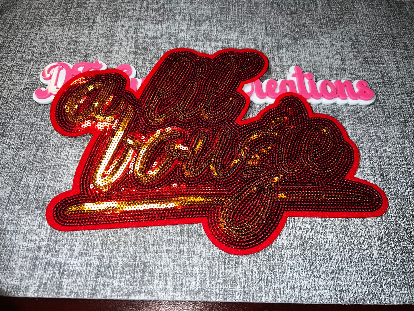 A Lil Bougie Sequin Patch – Statement Embroidered Appliqué