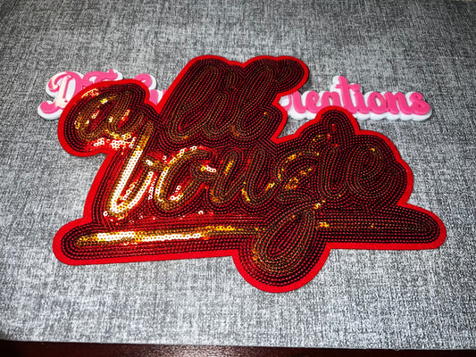 A Lil Bougie Sequin Patch – Statement Embroidered Appliqué