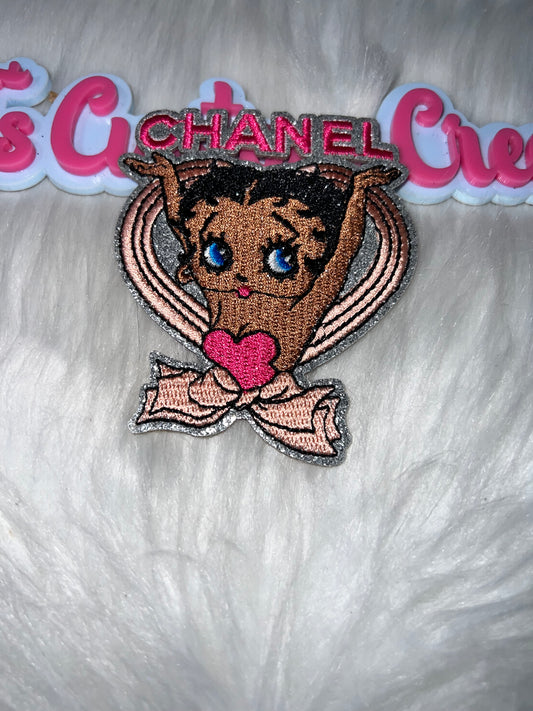 CC Betty Heart Iron-On Patch
