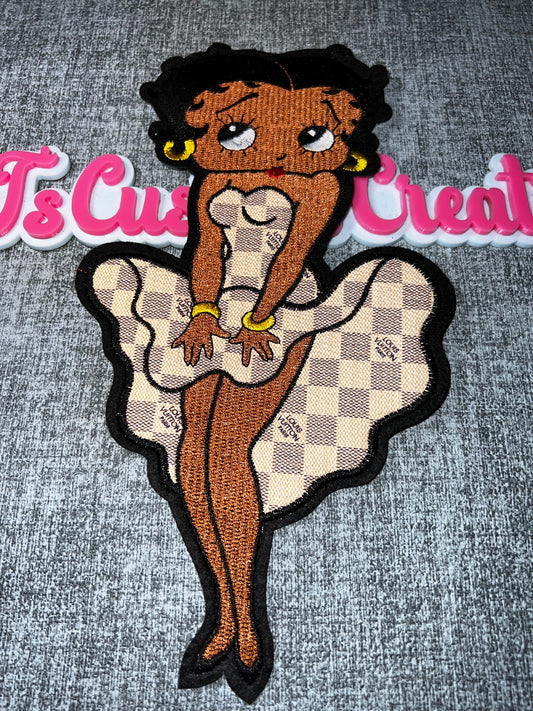 Fashion Girl Statement Embroidered Iron-On Patch – Custom Applique