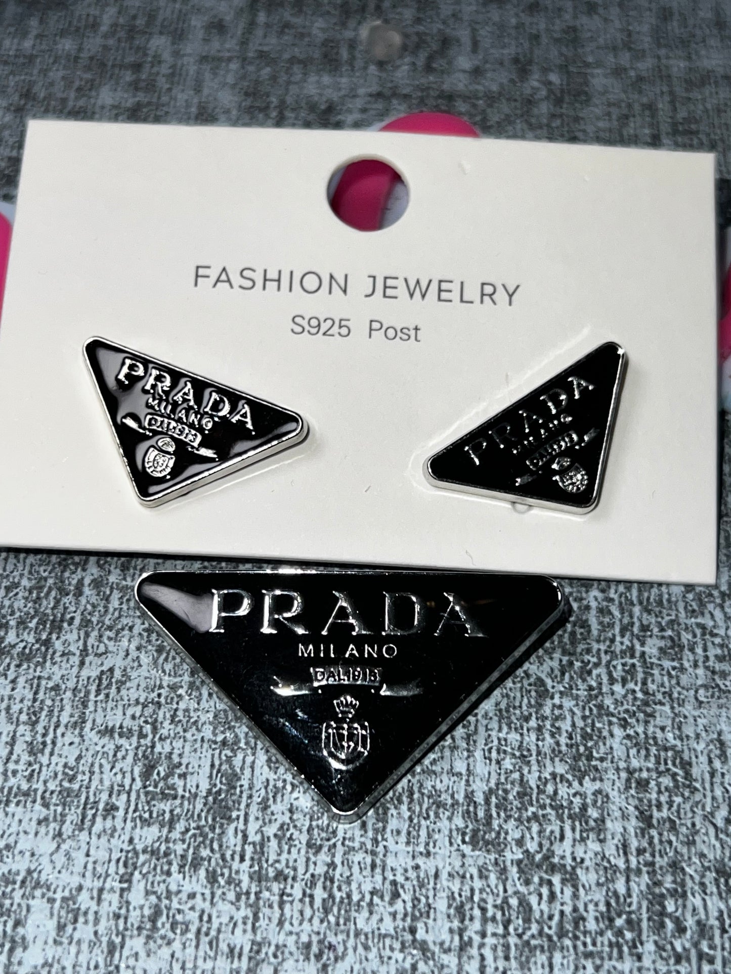 Black Triangle Fashion Jewelry Set – Glam Statement Accessories