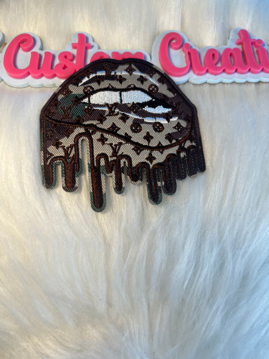 Camo LV Dripping Lips