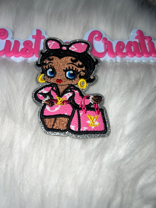 Pink Fashion Betty Doll Patch LV