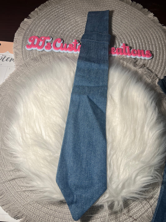 💎 Medium Denim Tie