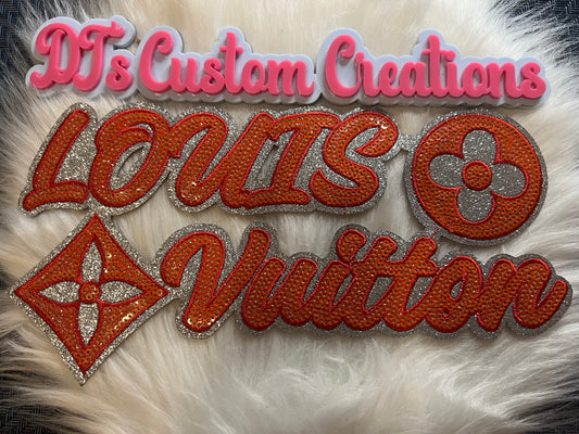 Sequin Orange Silver LV