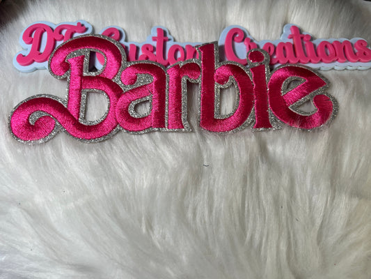 Pink Silver Trim Barbie