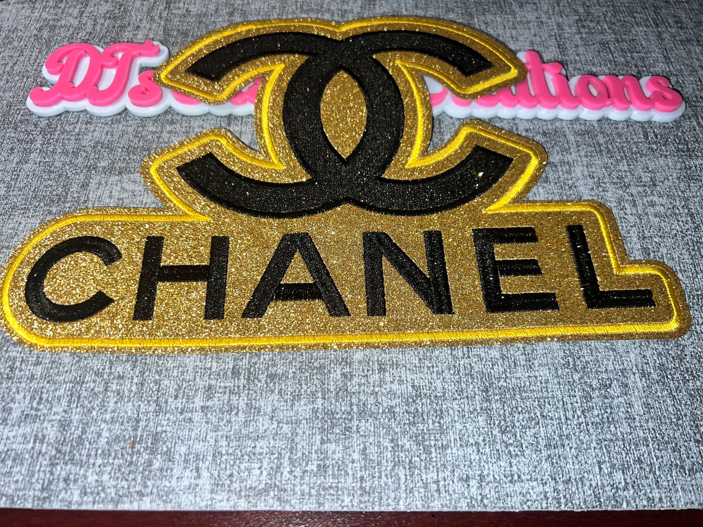 Gold Glitter Patch – Bold Statement