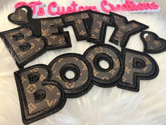Faux leather LV Betty Boop