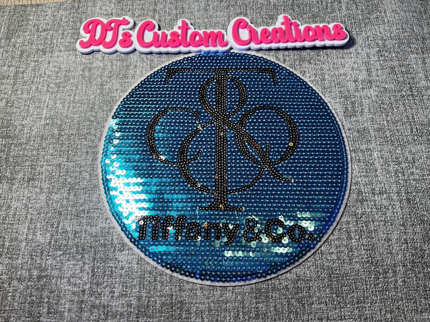 Luxury Bicycle Rhinestone Patch – Blue Bling Iron-On Appliqué