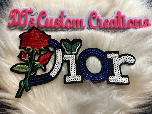 Sequin Rose Blue White CD