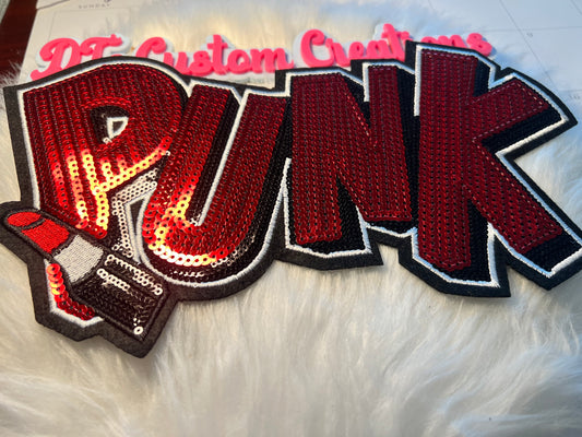 Sequin Red Punk Lipstick