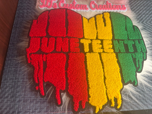Red Yellow Green Juneteenth Heart
