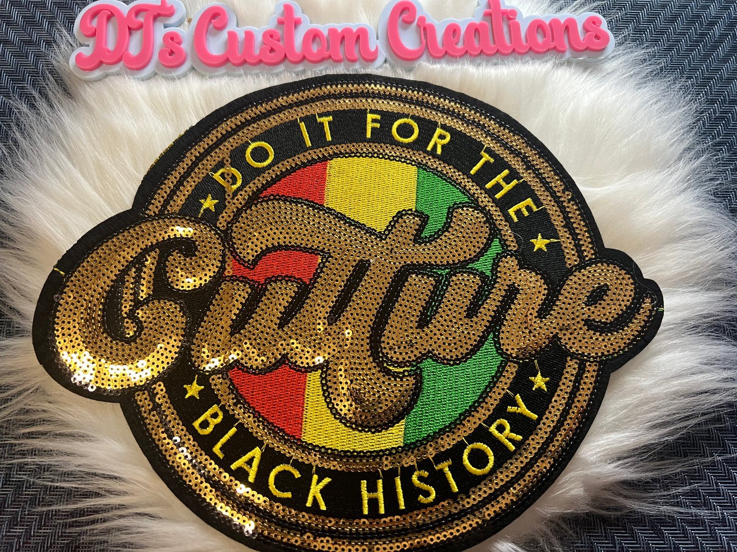 Sequin Gold Red Yellow Red Culture