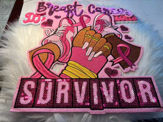 Sequin Breast Cancer Survivor