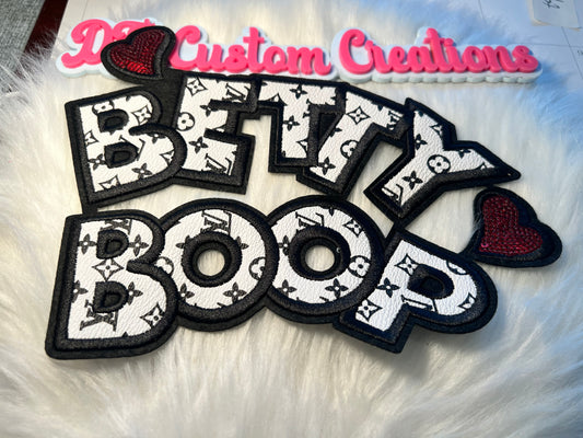 White Faux Leather Betty Boop