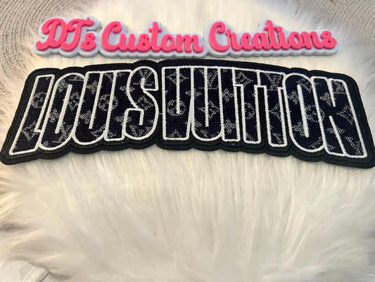 Dark Denim LV words