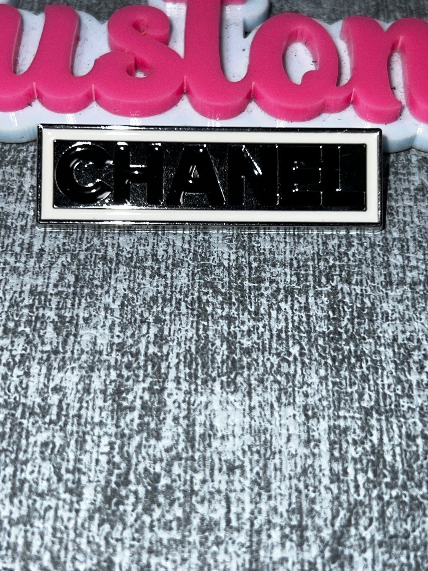 Black and White Rectangle Fashion Pin Brooch – Glam Decorative Accessory