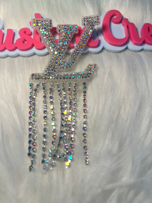 Bling Silver Tassel LV