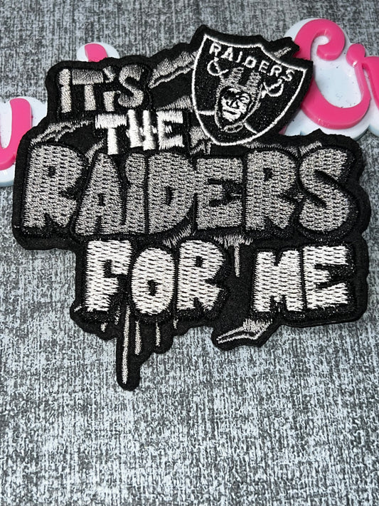 Embroidered Statement Iron-On Patch | Black & Silver Decorative Appliqué
