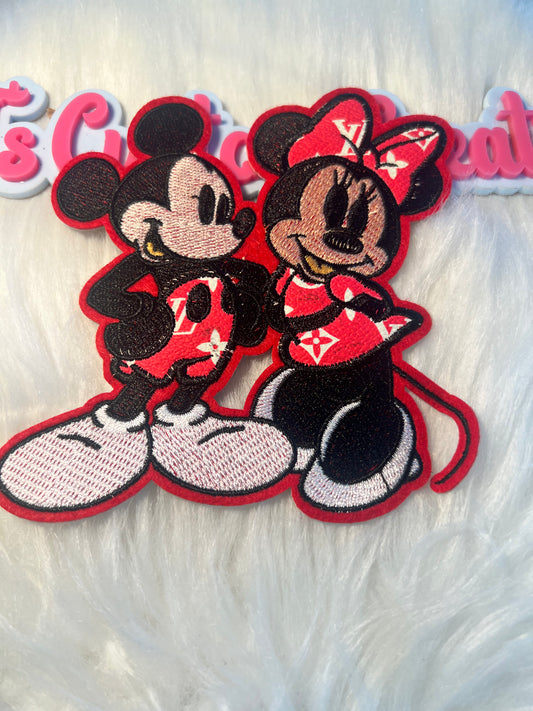 LV Red faux leather Minnie Mickey