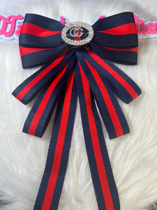 Navy Blue GG Brooch