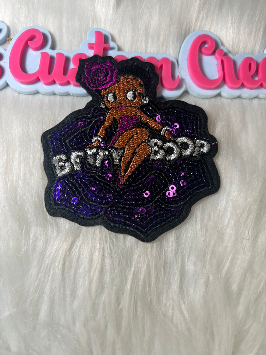 Sequin Purple Betty Boop