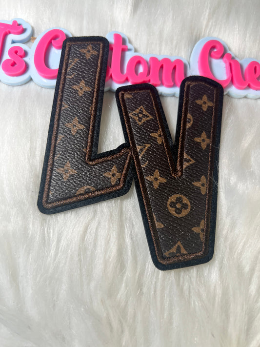 Brown LV Faux Leather