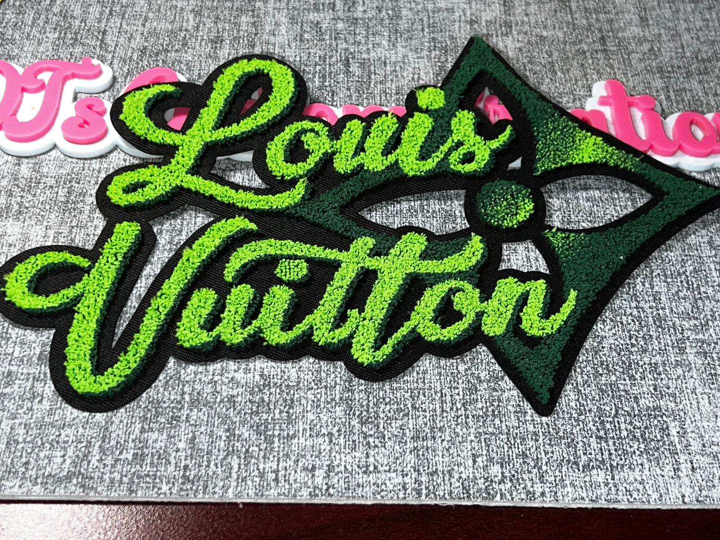 Green Paris Fashion Embroidered Patch –Iron On Applique