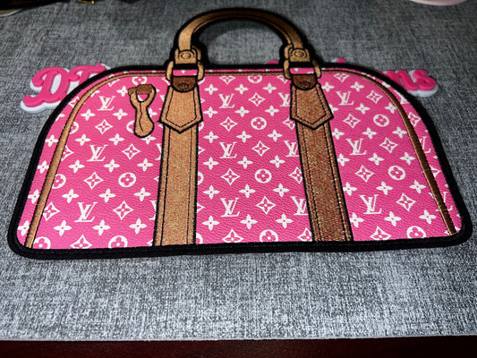 Pink Monogram-Inspired Handbag Embroidered Patch – Fashion Iron On Applique