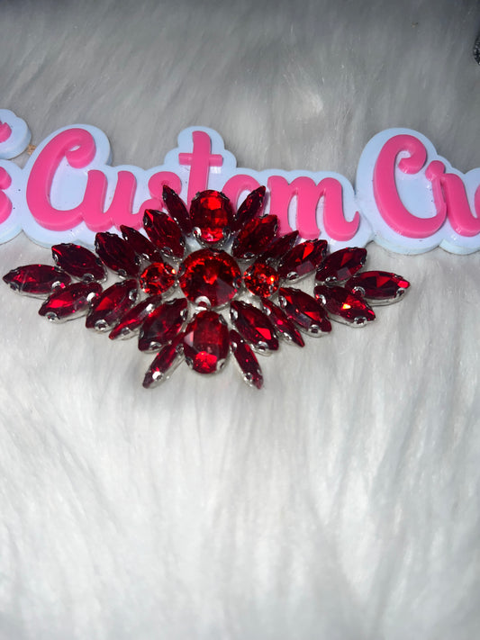 🔸 Red Marquise Crystal Cluster