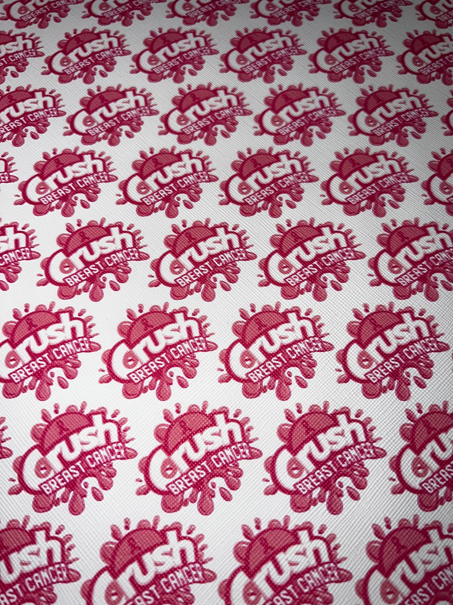 Pink Breast Cancer Awareness Faux Leather Sheet – 9x12