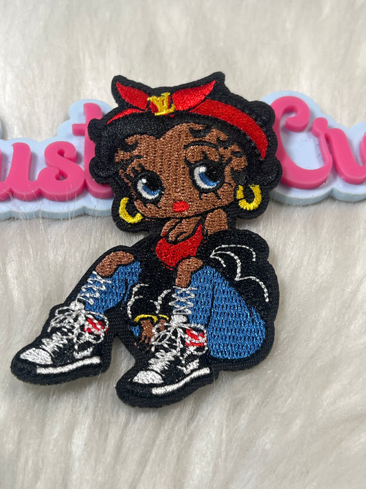 Retro Street Style Beauty Iron-On Patch