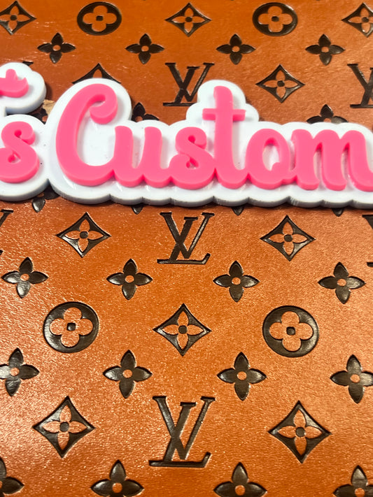 Embossed Faux Leather Sheets Chocolate