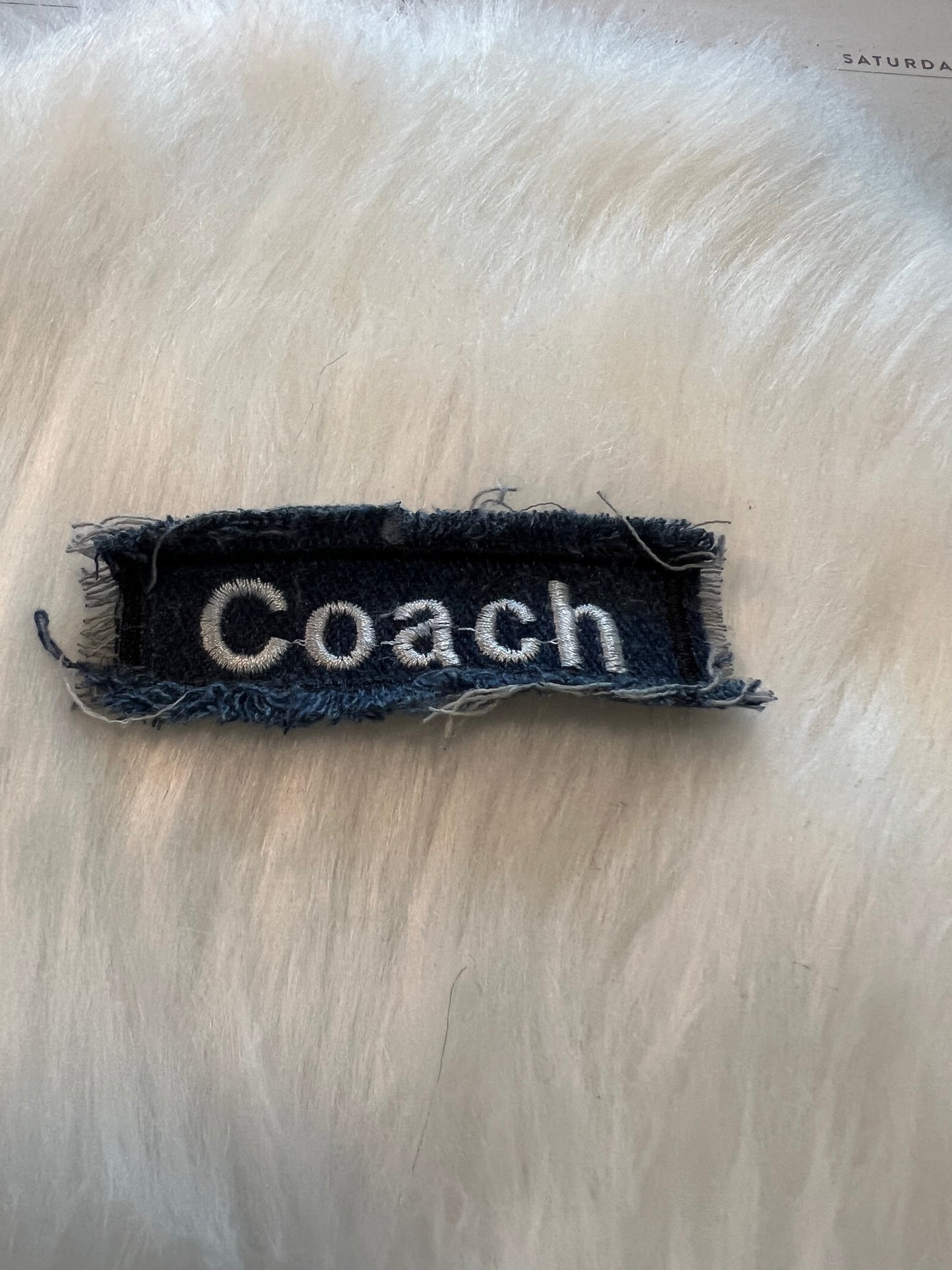 Denim small coach