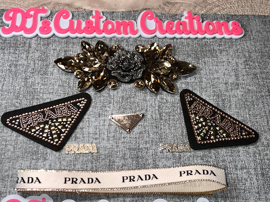 Rhinestone Glam Triangle DIY Patch Kit