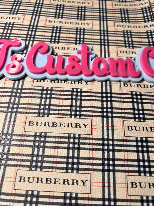 Tan Plaid Faux Leather Sheet 9x12 – Faux Leather for Bows, Earrings & DIY Crafts