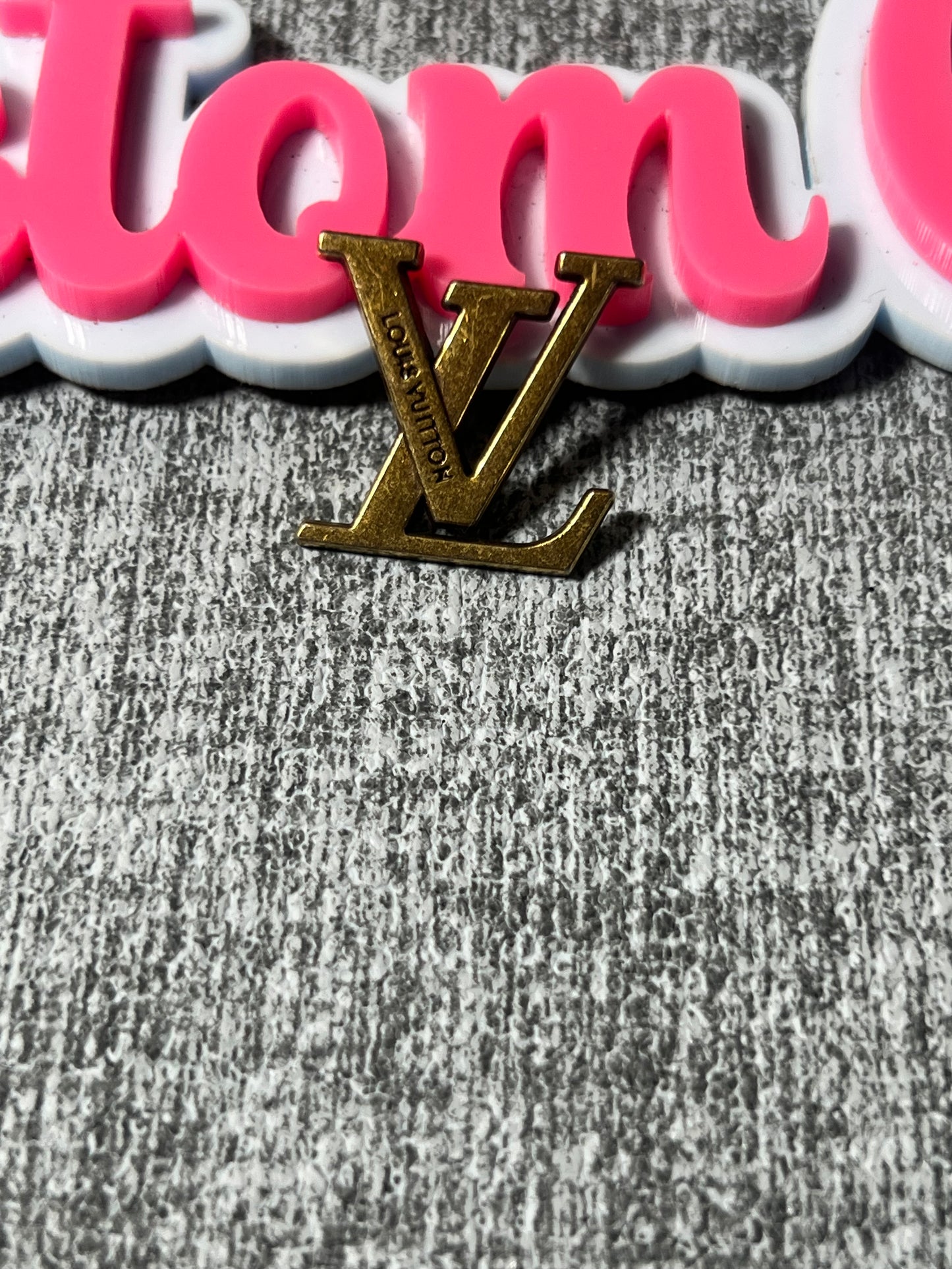 Luxury Gold Letter Charm |Style Metal Embellishment