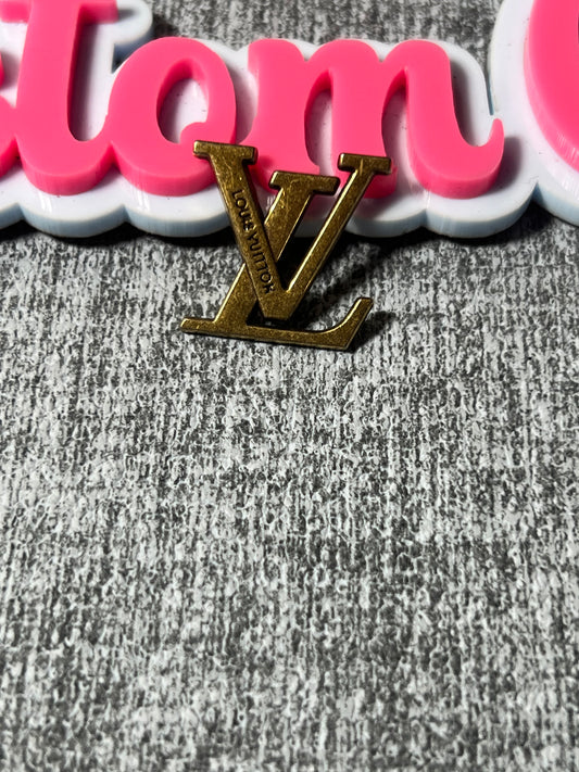 Luxury Gold Letter Charm |Style Metal Embellishment