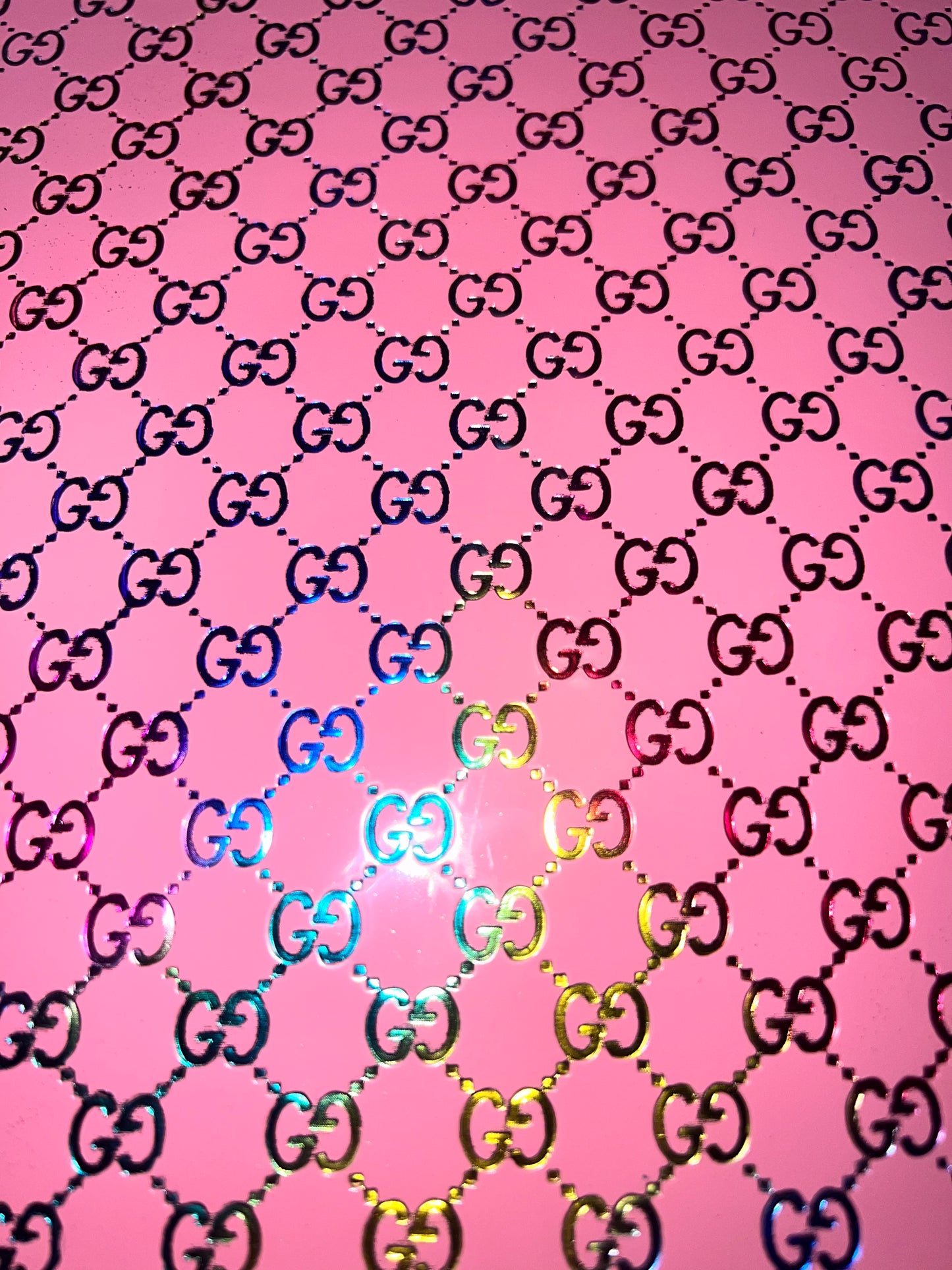 Light Pink Embossed Faux Leather Sheet