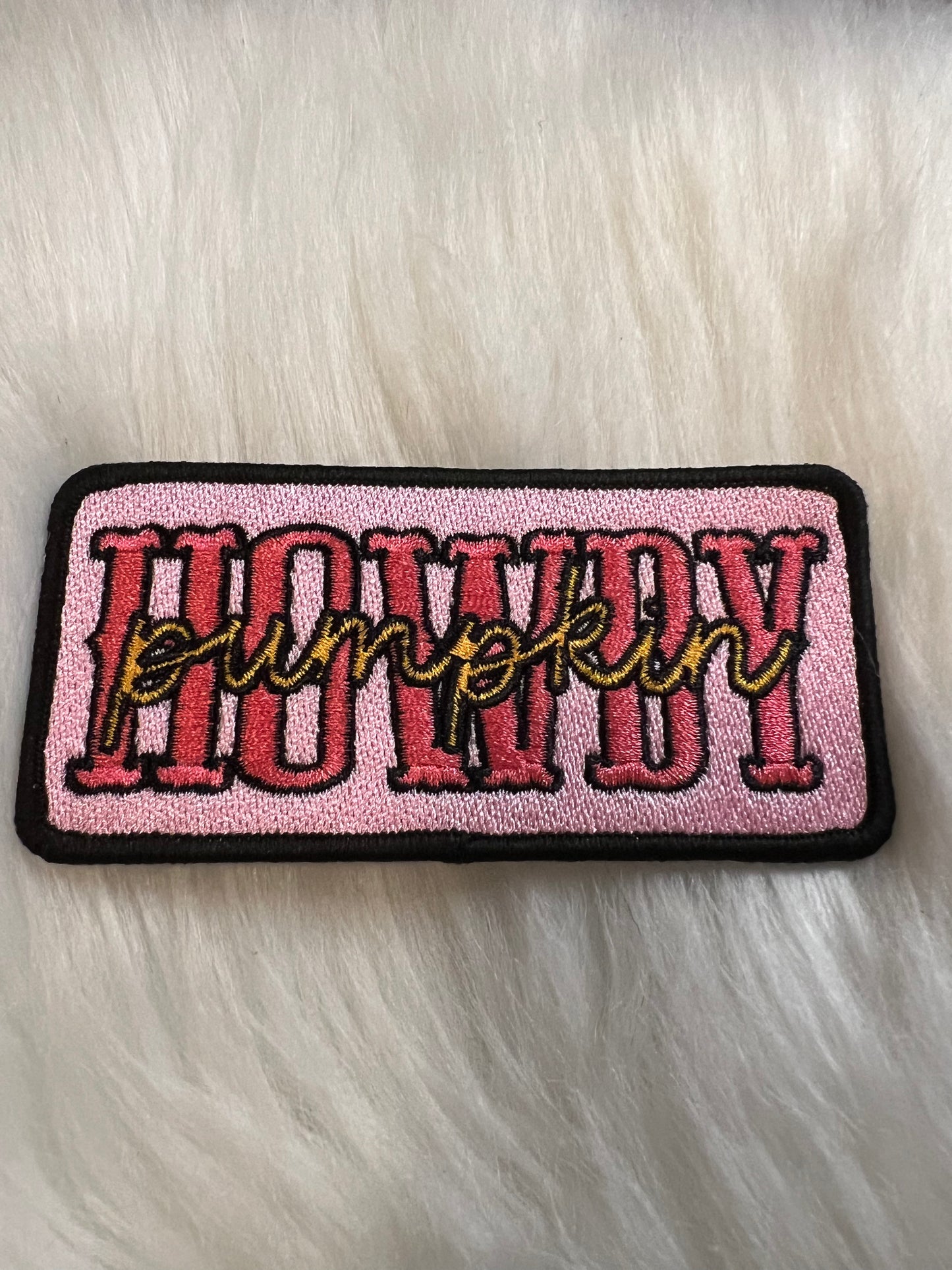 Pink Howdy Pumpkin