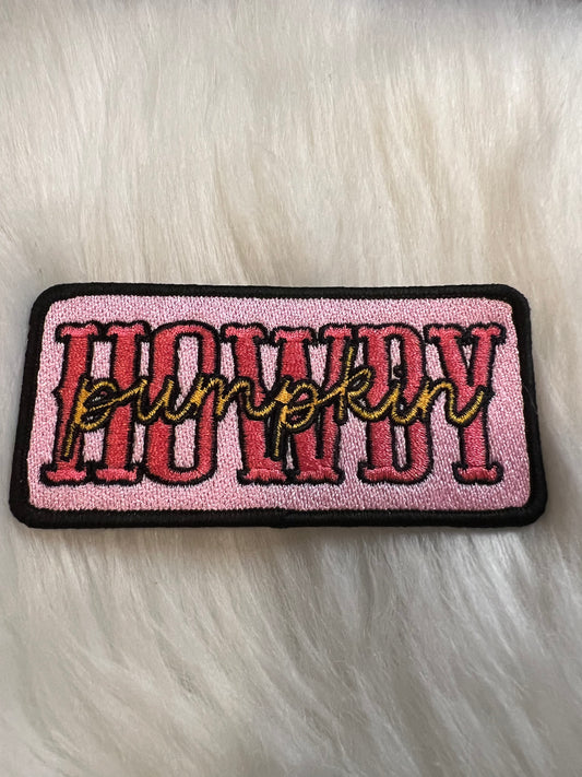 Pink Howdy Pumpkin