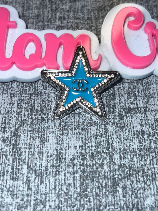 Blue Rhinestone Star Charm – Luxe Statement Charm