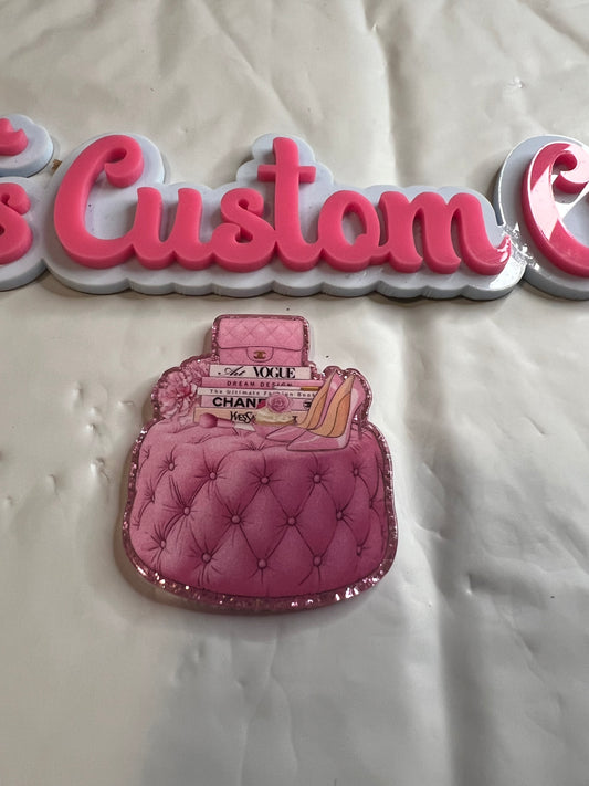 Pink CC Heel on Stool