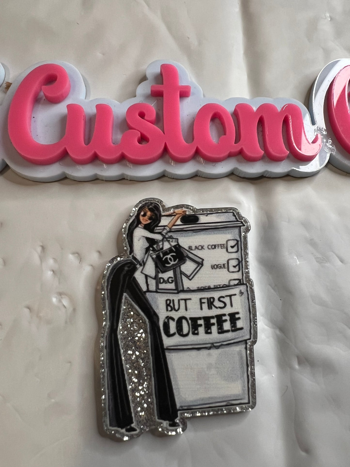 White Black CC Lady Coffe